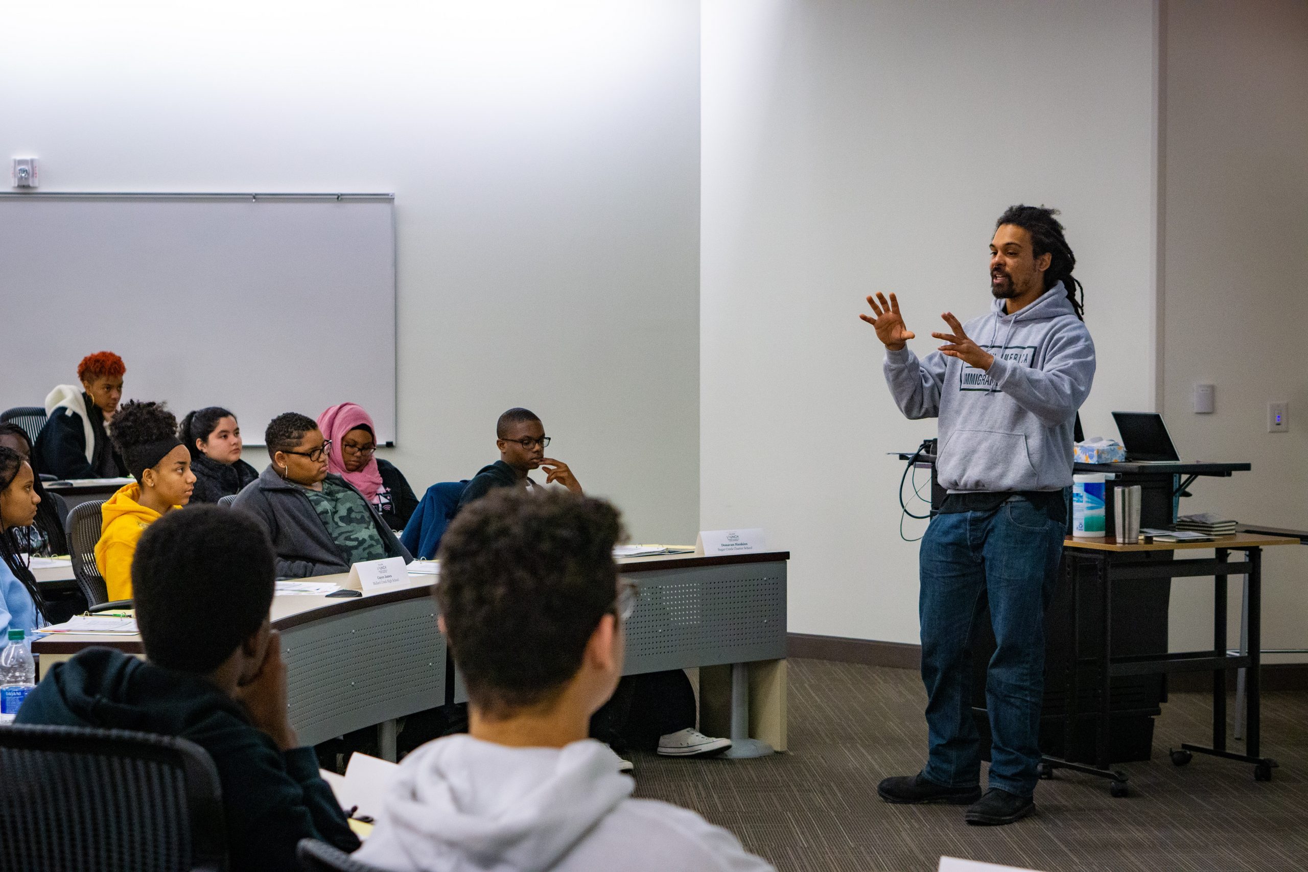 Braxton Winston Talking to Scholars