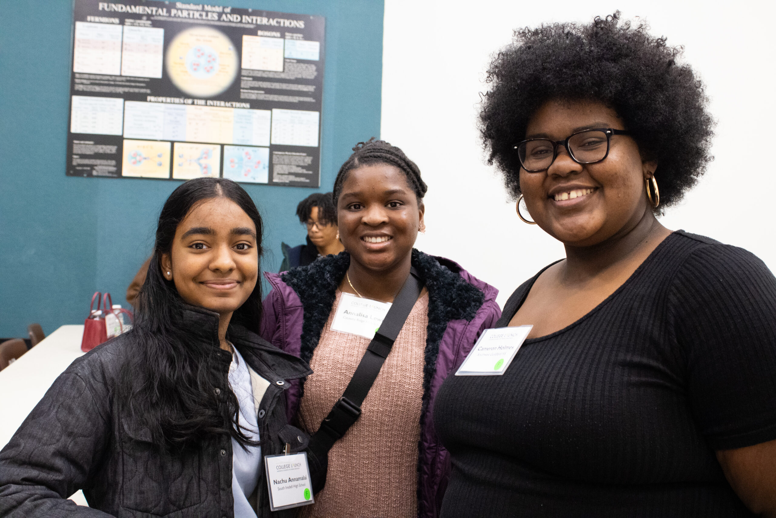 College LAUNCH students smiling at the 2024 January Saturday Summit.