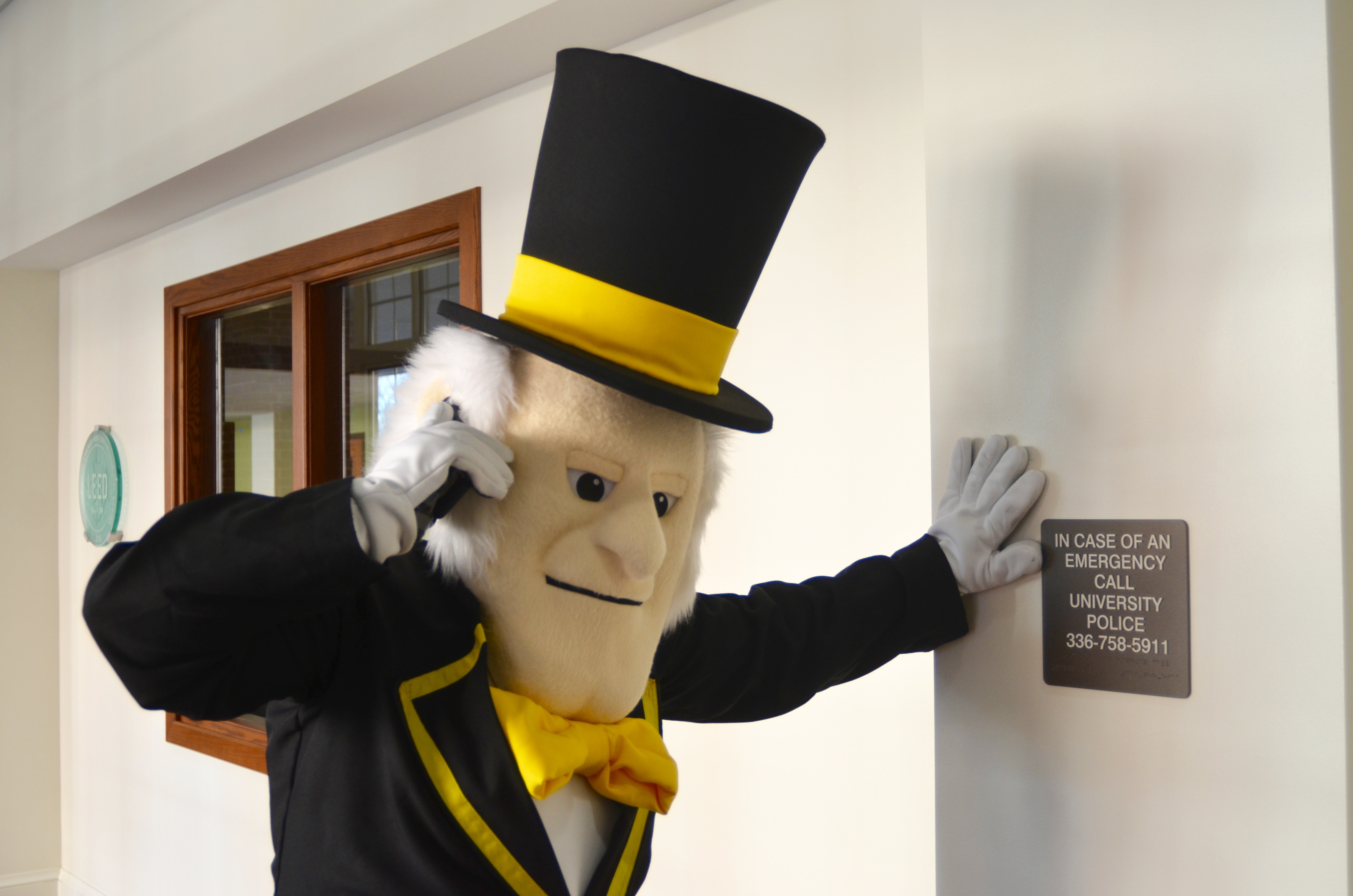 Demon Deacon On Phone