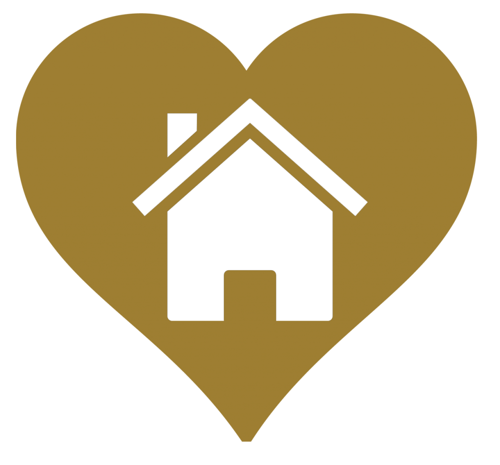 house in a heart icon