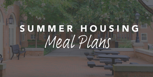 Summer Housing Meal Plans