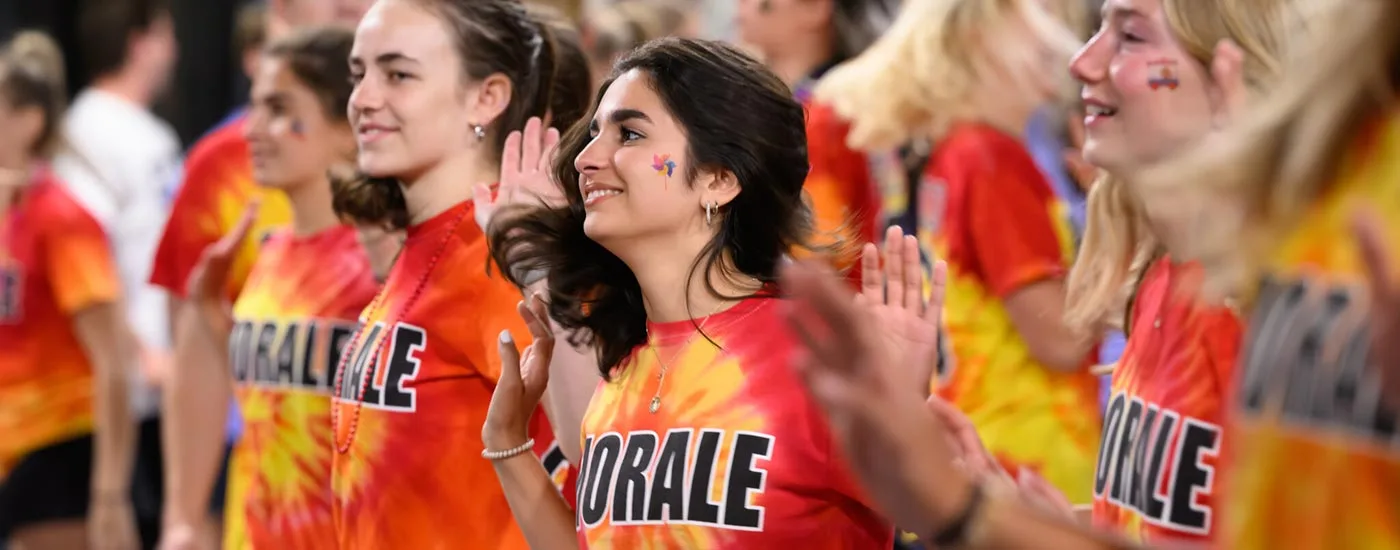 Wake Forest University students participate in Wake 'N Shake, a dance marathon, to raise money for the Brian Piccolo Cancer Research Fund.