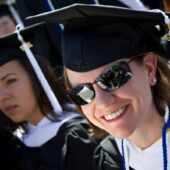 Graduating Counseling Student, Katie, at the 2012 Commencement Ceremony