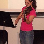 CSI Talent Show: Second Year Student Playing the Violin