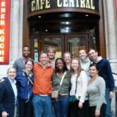 Group Outside Vienna Cafe 2011