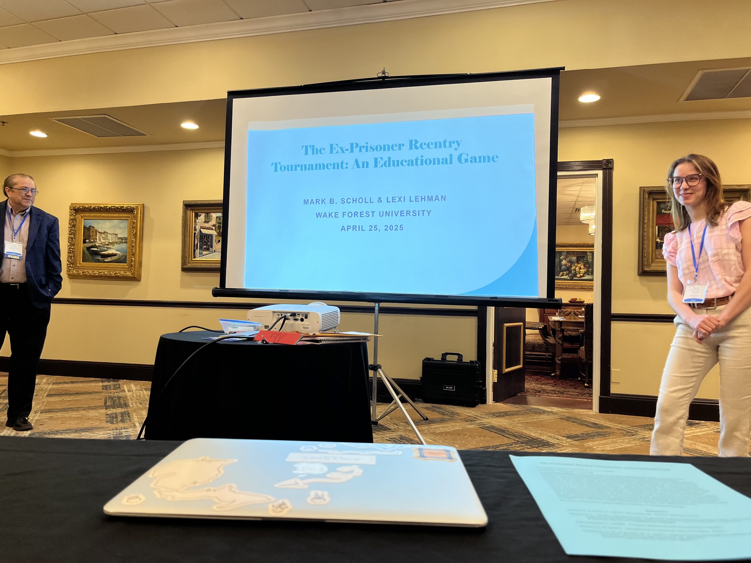 Dr. Mark Scholl and Lexi Lehman, student, present at Association for Humanistic Counseling Conference on April 25, 2025