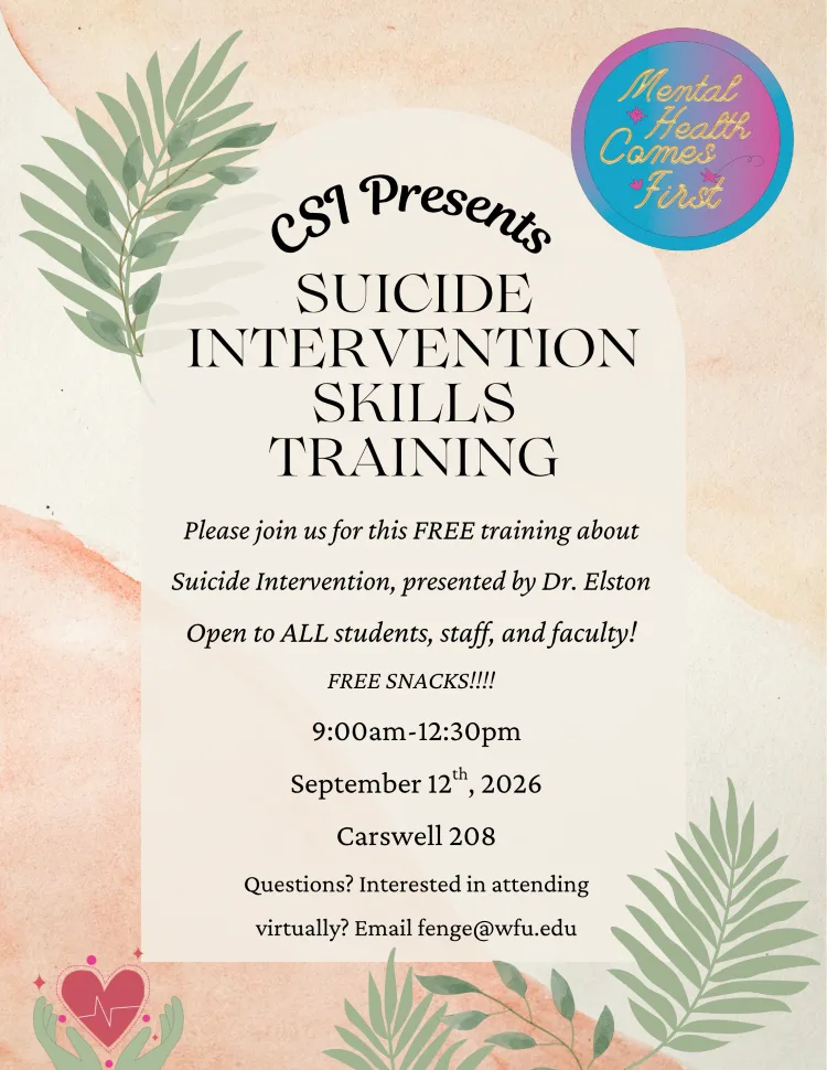 Suicide Intervention Skills Training