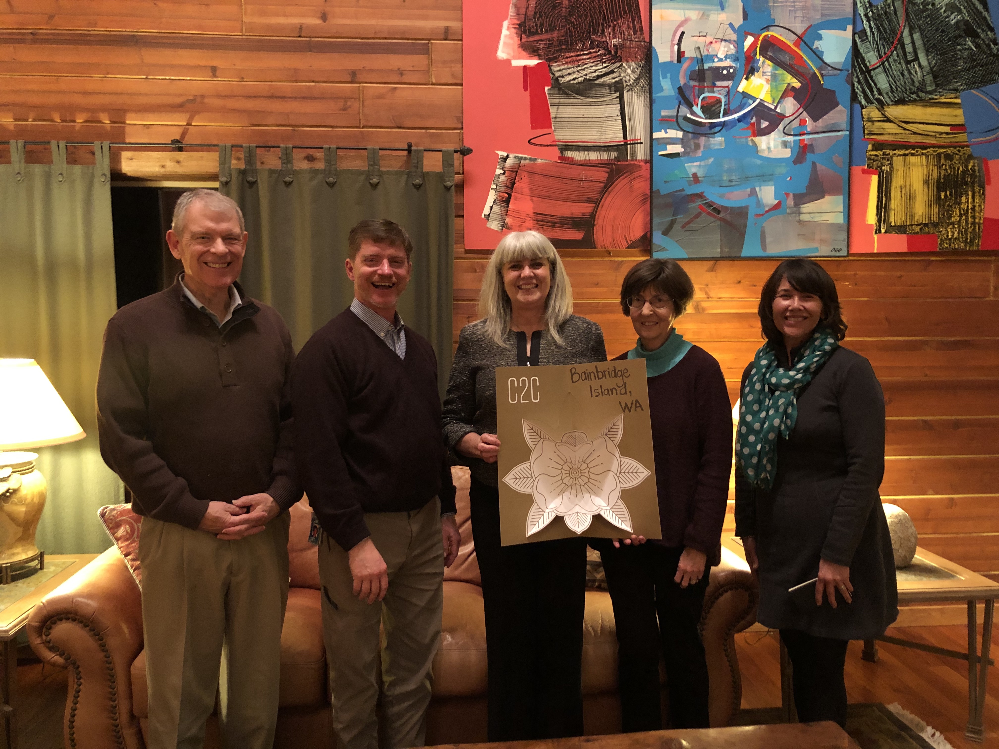 Group photo from the C2C in Bainbridge Island, WA on February 18, 2019