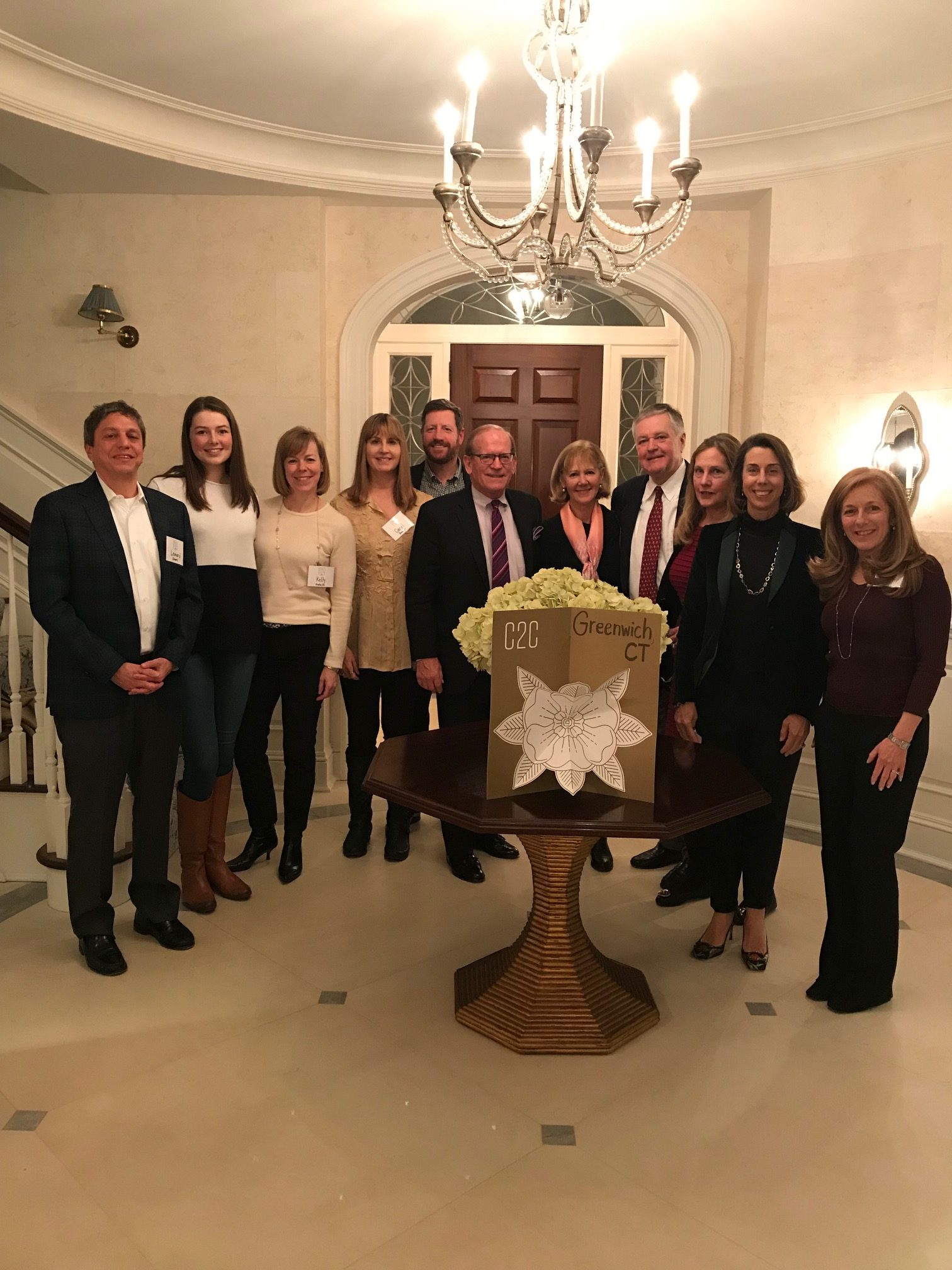 Group photo from the C2C in Greenwich, CT on February 19, 2019
