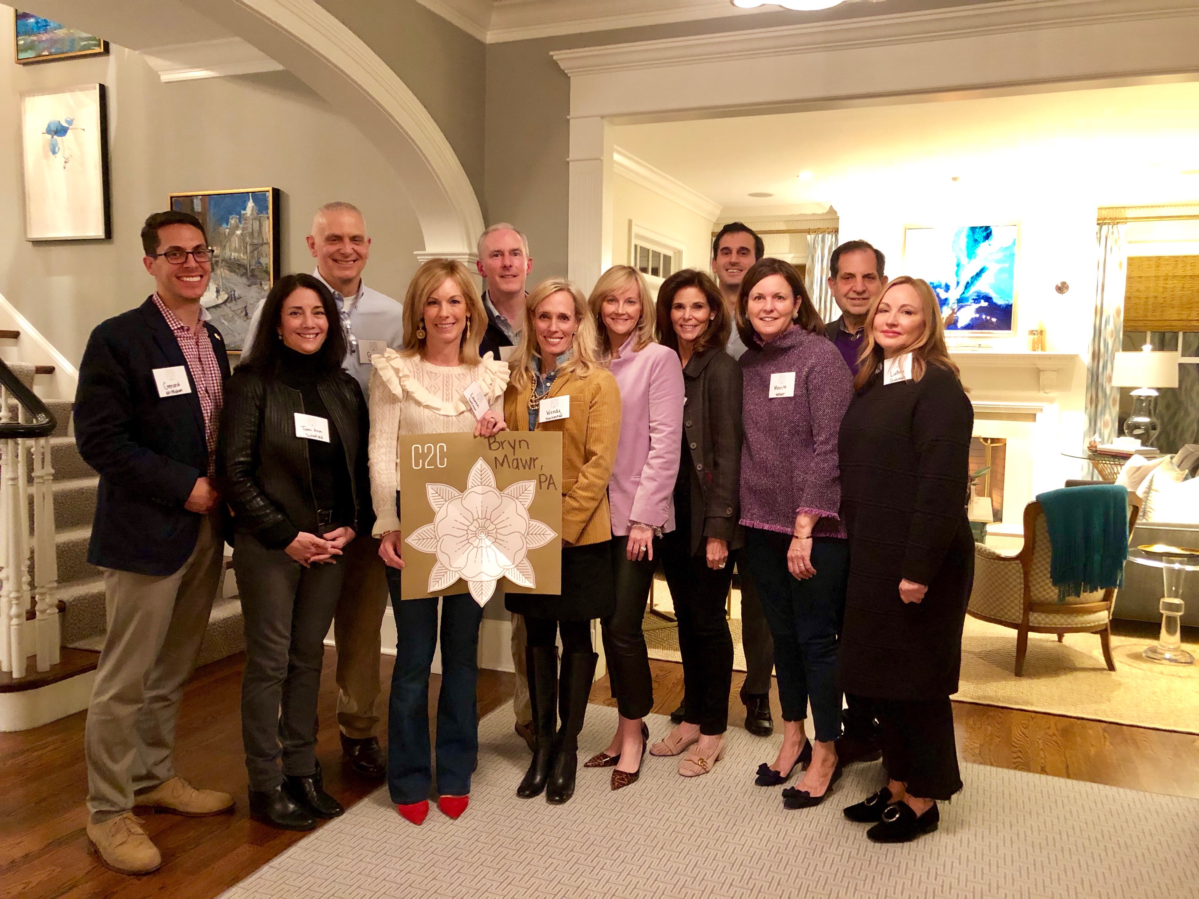 Group photo from Byrn Mawr, PA C2C on March 7, 2019