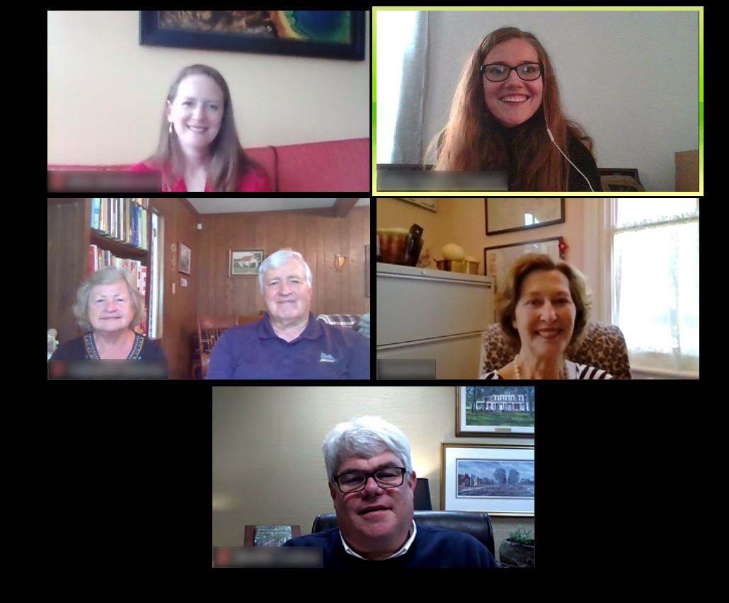 Screenshot of participants in a Virtual Call to Conversation