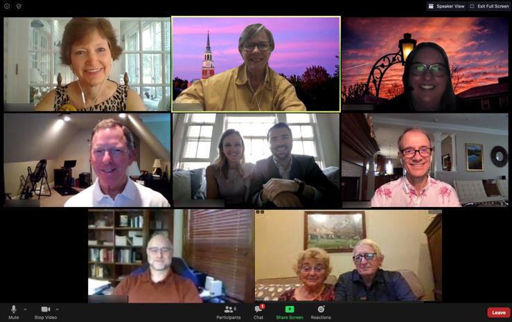 Screenshot of participants in a Virtual C2C