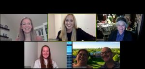 Screen shot of 6 participants in a Virtual C2C on Zoom