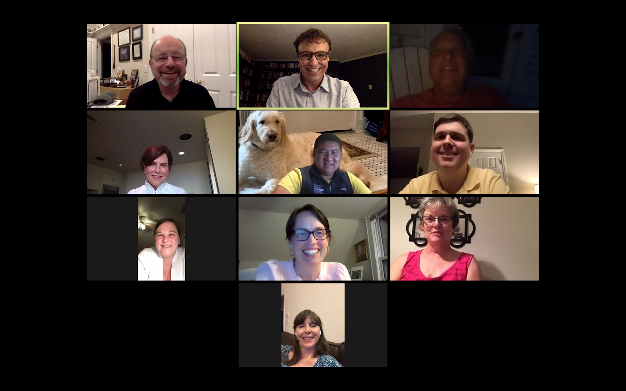Screenshot group photo of a virtual C2C