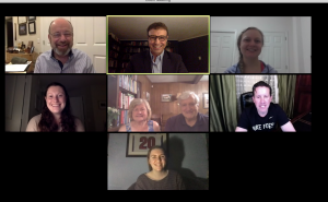 Screenshot group photo of a virtual C2C