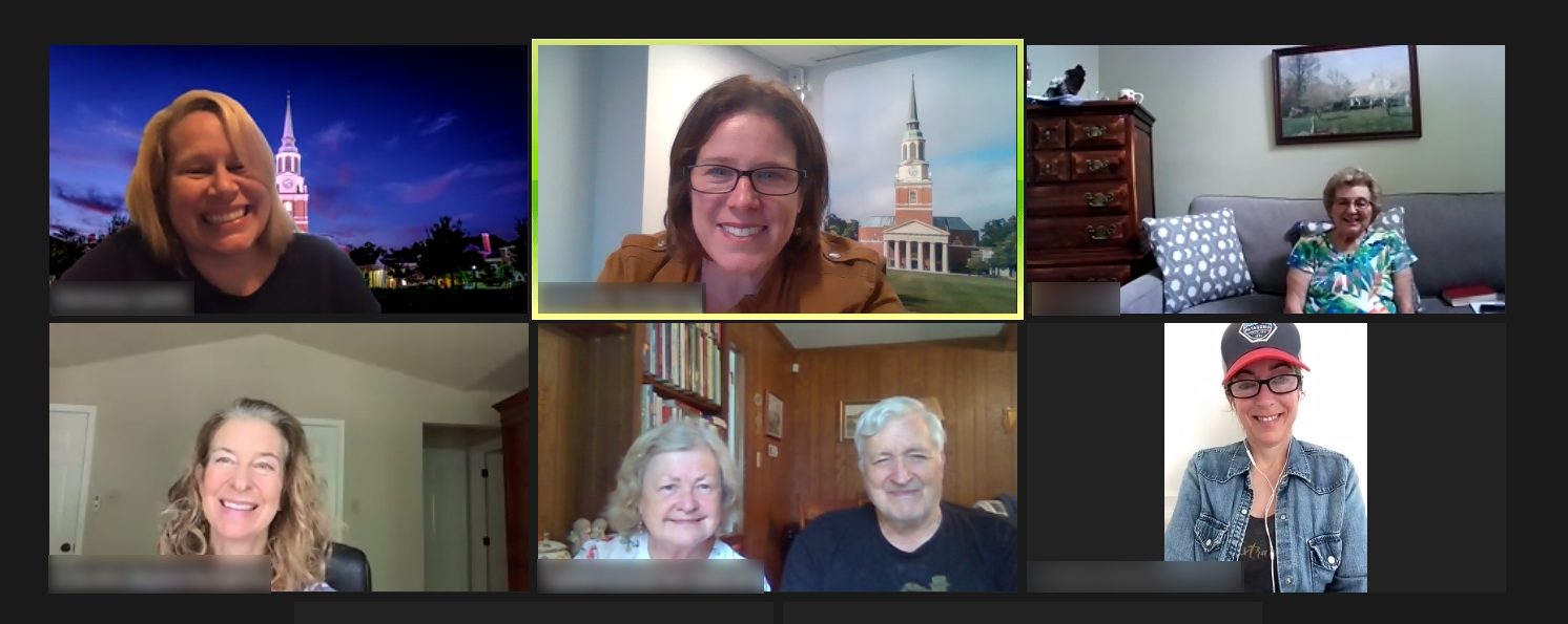 Screenshot group photo of a virtual Call to Conversation