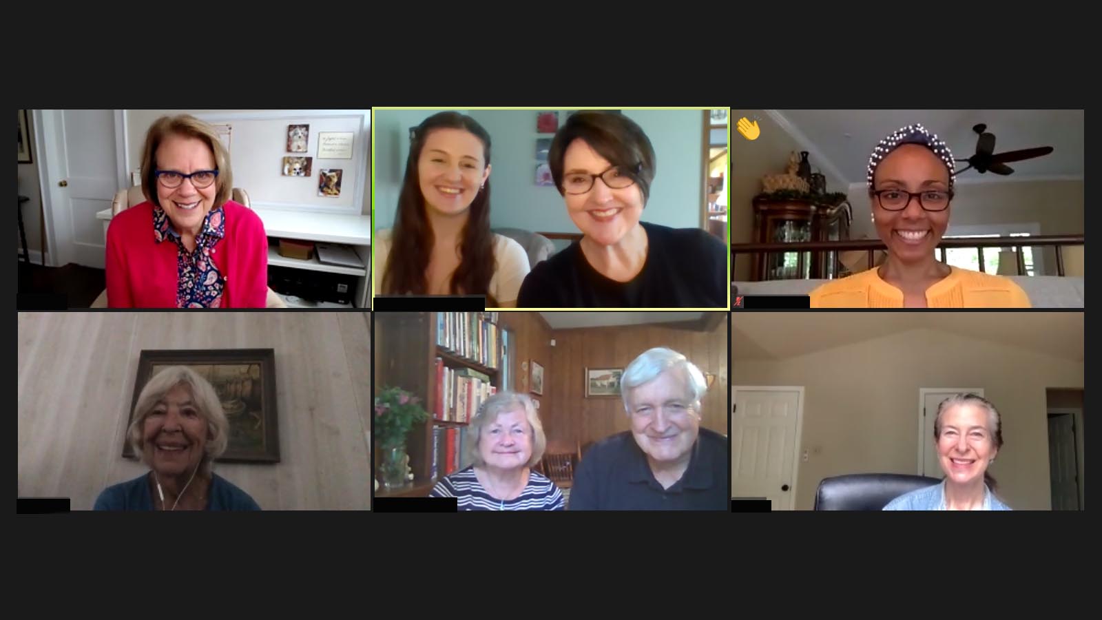 Screenshot group photo of a virtual C2C