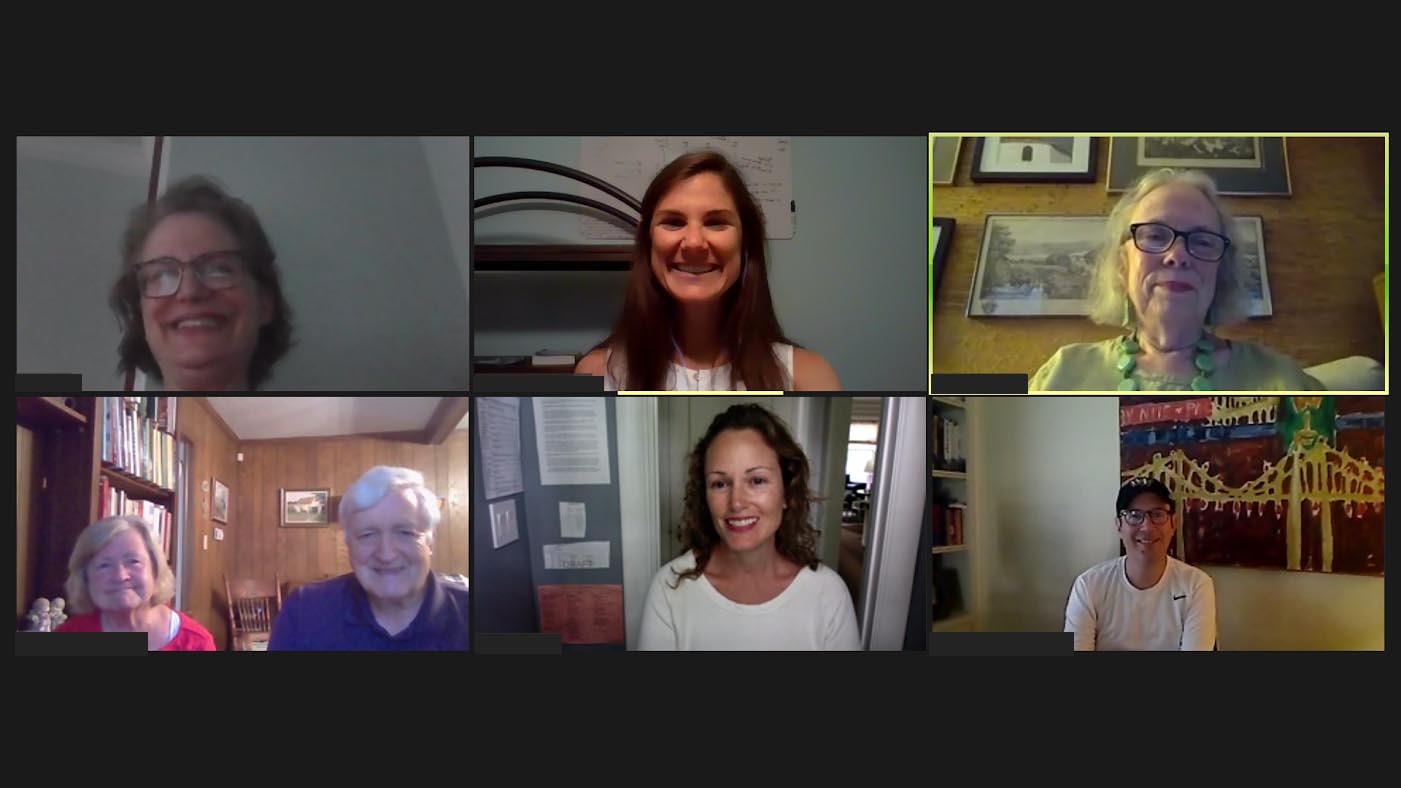 Screenshot group photo of participants in a virtual C2C
