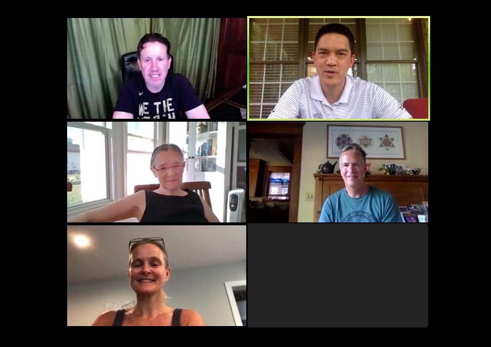 Screenshot group photo of a virtual C2C
