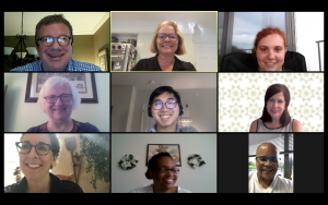 Screenshot group photo of a Virtual C2C