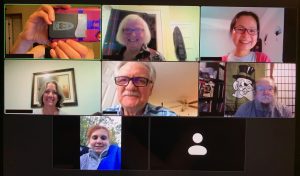 Screenshot group photo of 7 participants in a Virtual C2C