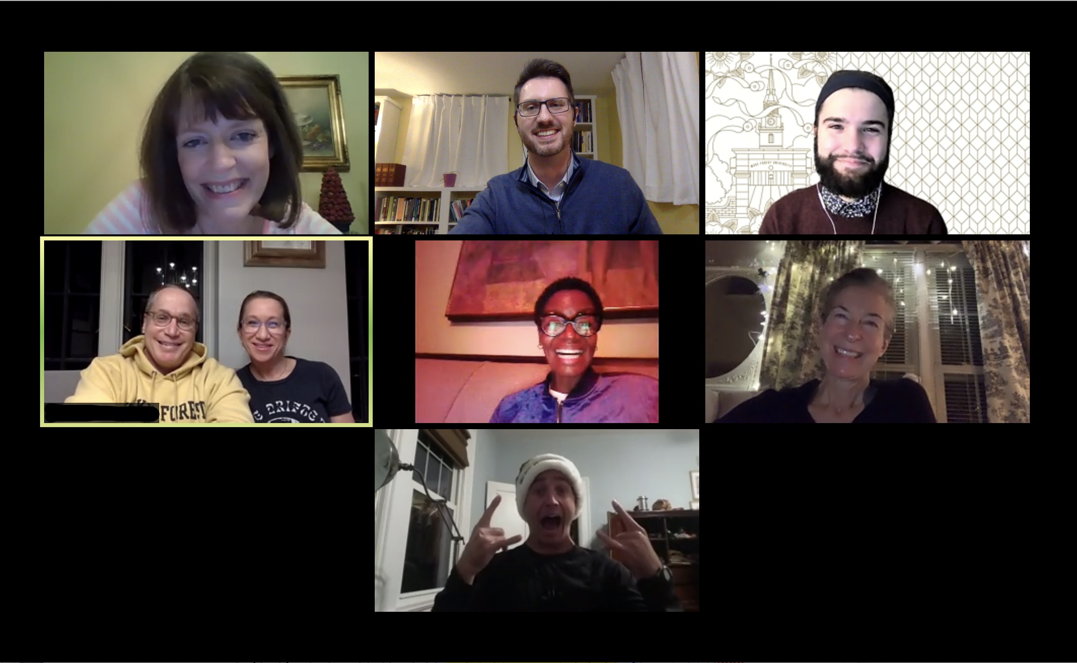 Screenshot of participants in a virtual C2C