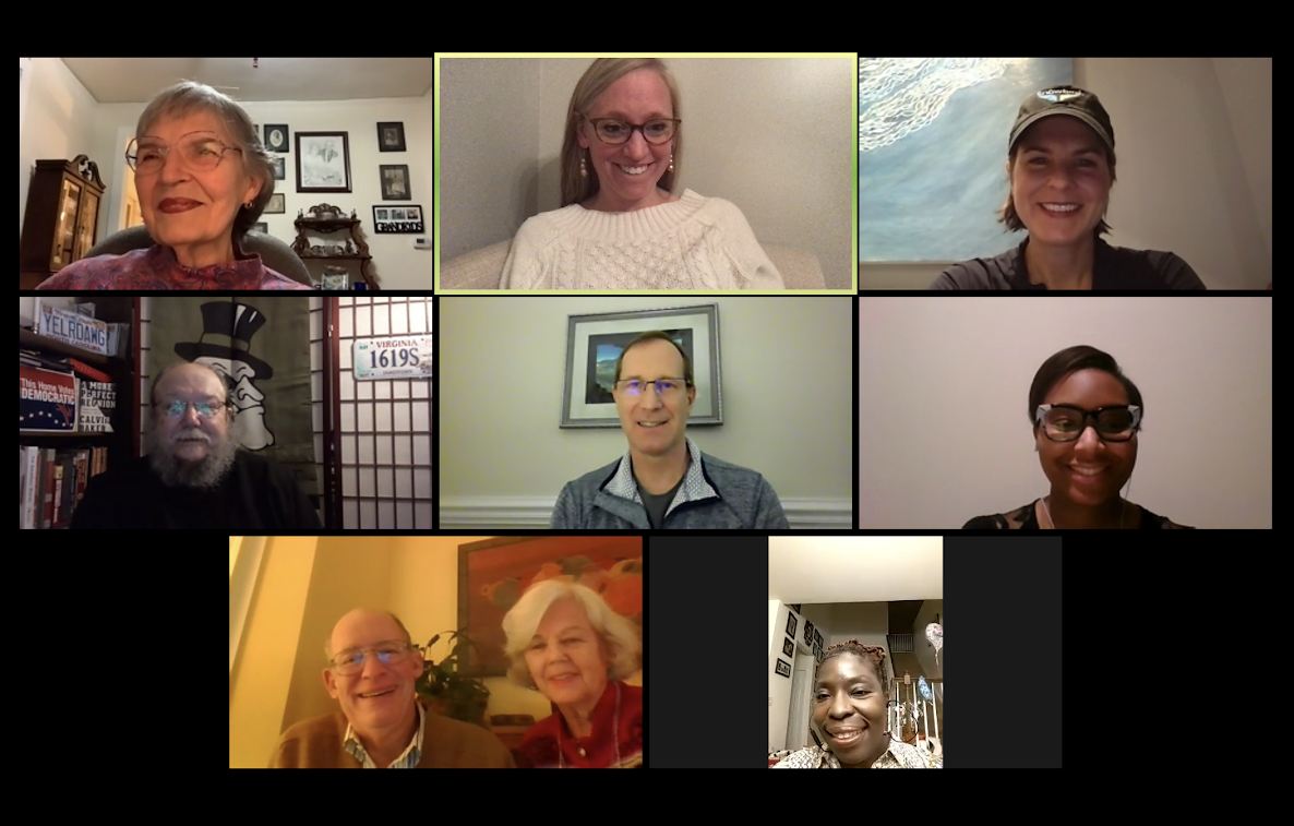 Screenshot of participants in a virtual C2C