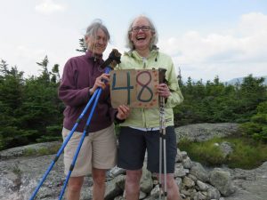 Gail has hiked all 48 Four Thousand Footers in New Hampshire with friend, Ruth Neagle.