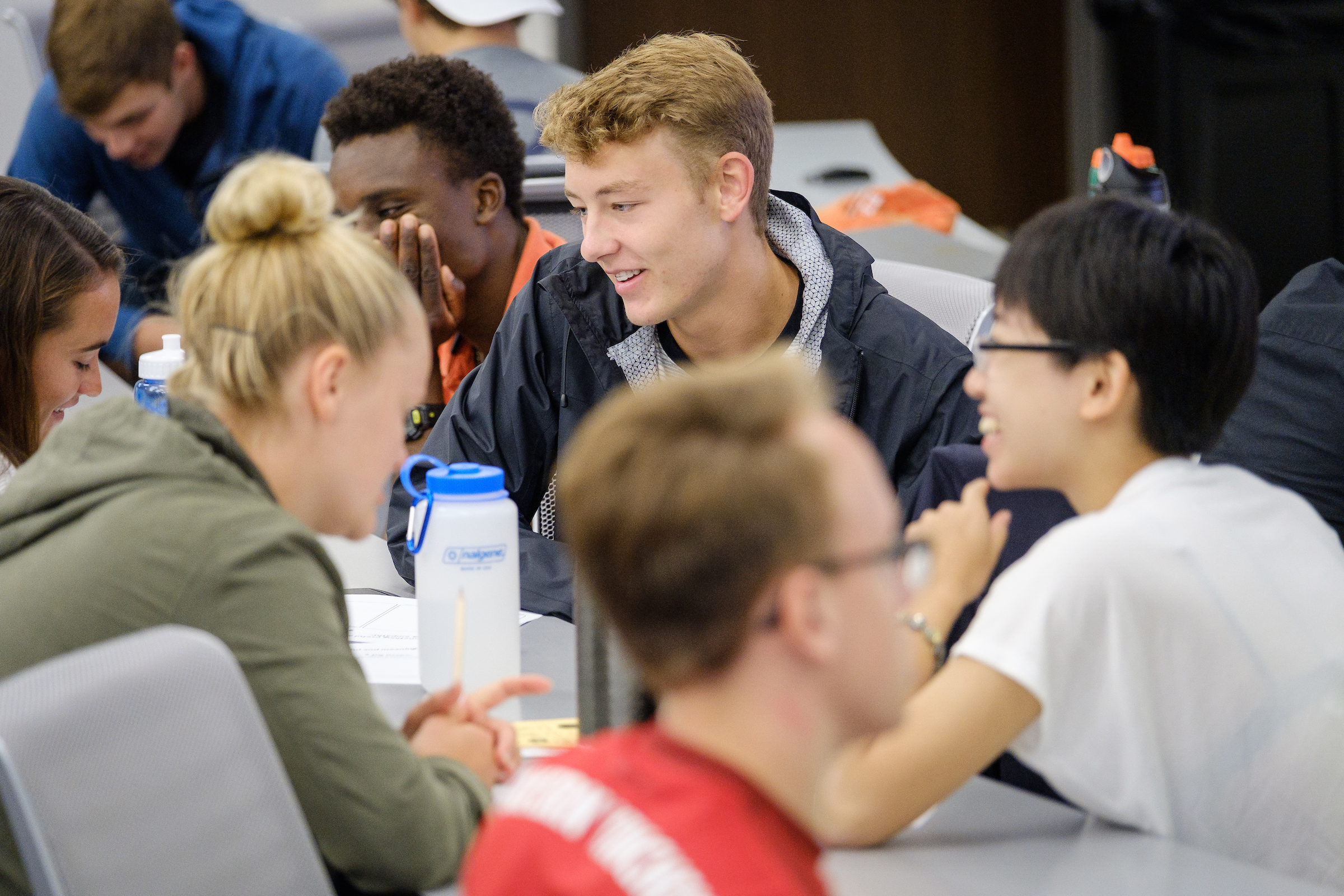 First day of class in Wake Forest's new undergraduate engineering program