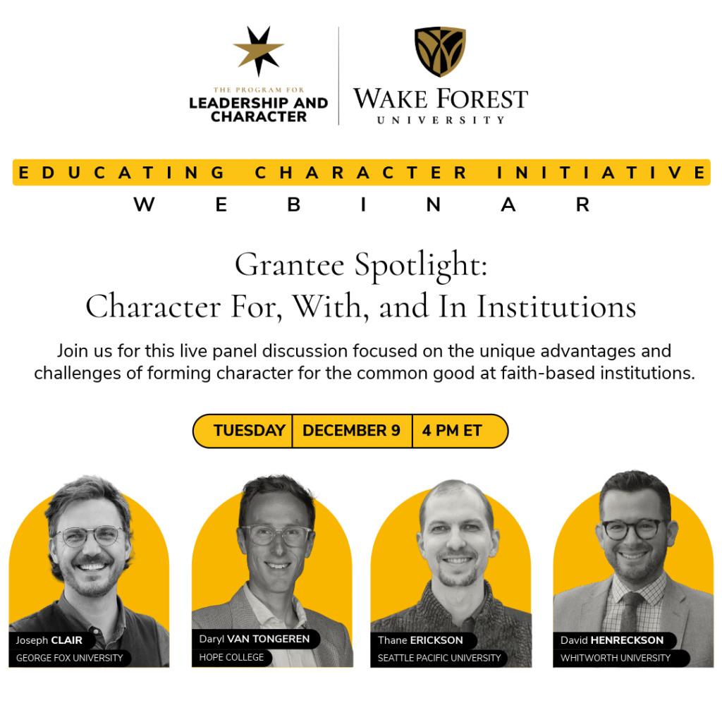 Flyer for ECI December webinar on December 9 at 4 pm. All information is below.