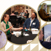 Photos of grantees at ECI workshops.