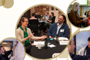 Photos of grantees at ECI workshops.