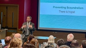 Kenneth delivering his speech at the Jubilee Conference.