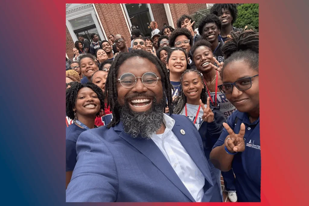 Staff and students of the the Summer Bridge Program at Howard University.