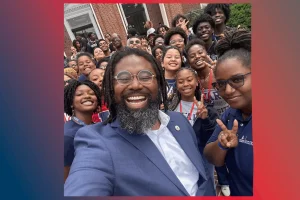 Staff and students of the the Summer Bridge Program at Howard University.