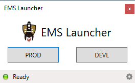 EMS Launcher window