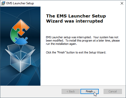 EMS Installer finishing