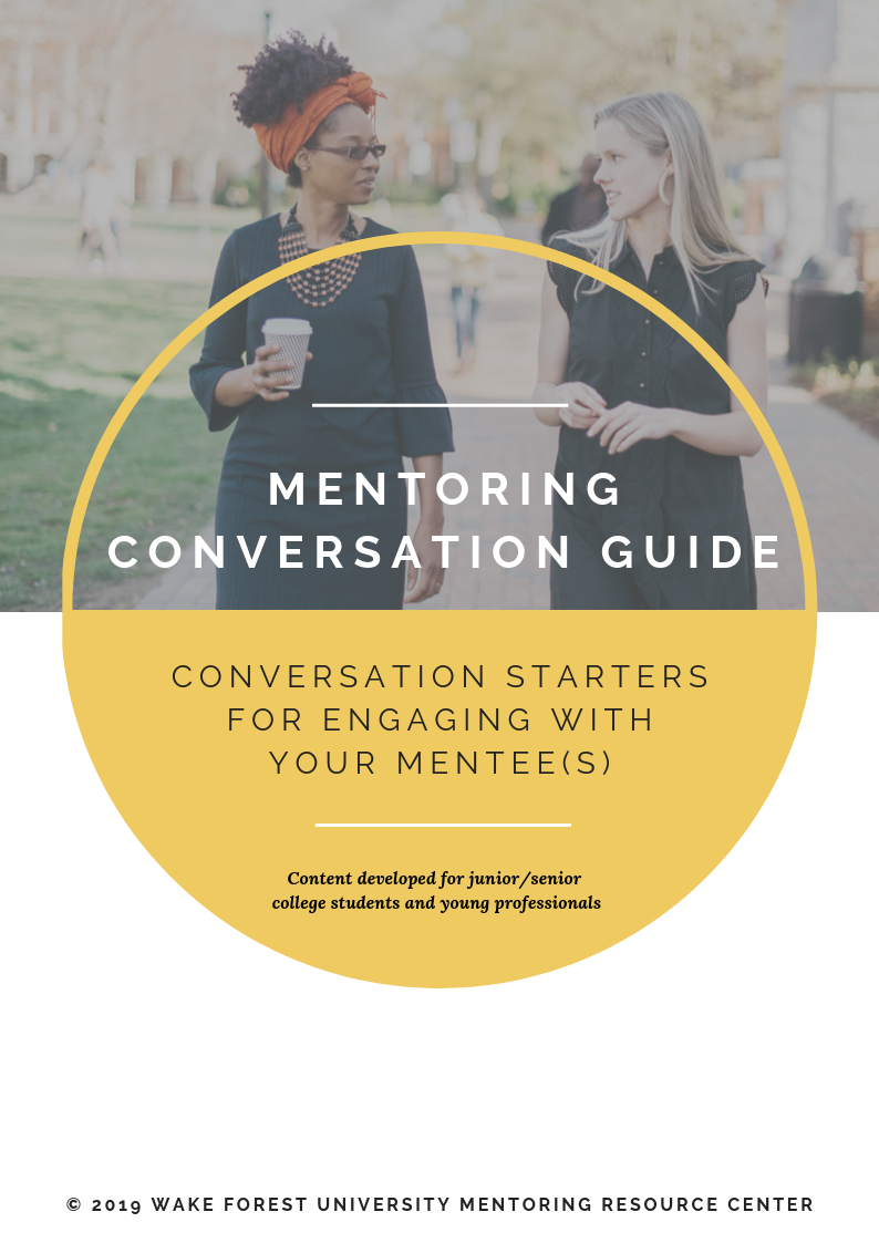 Mentoring Conversation Guide: Conversation Starters for Engaging with Your Mentee(s)