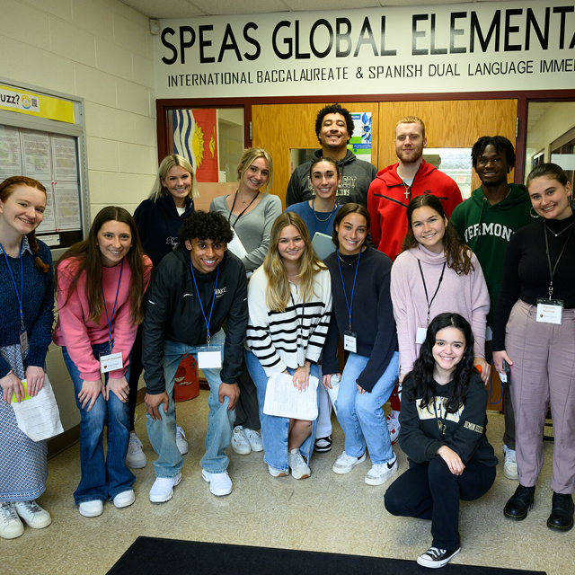 A group of students at Speas Elementary