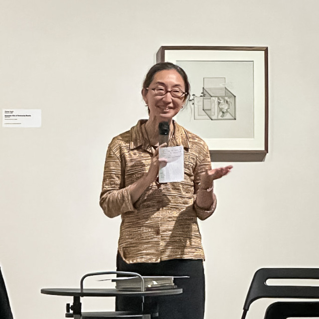 Sawako Nakayasu reads in Hanes Gallery