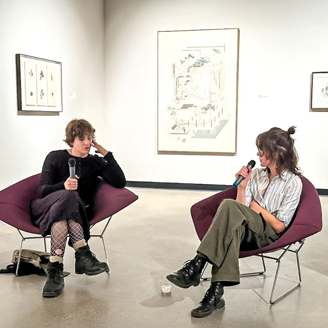 Willa Wasserman discusses her practice as a painter in Hanes Art Gallery