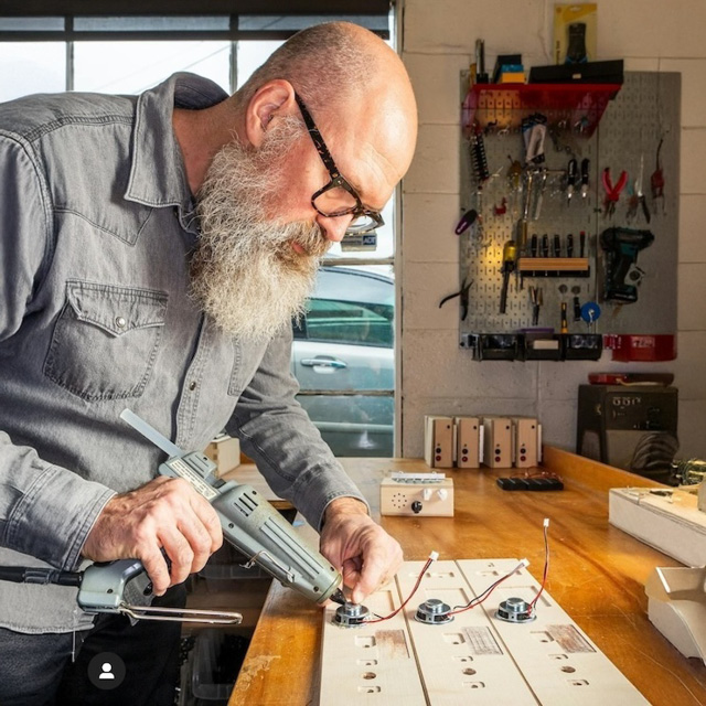 Richard Upchurch (’96) in his workshop
