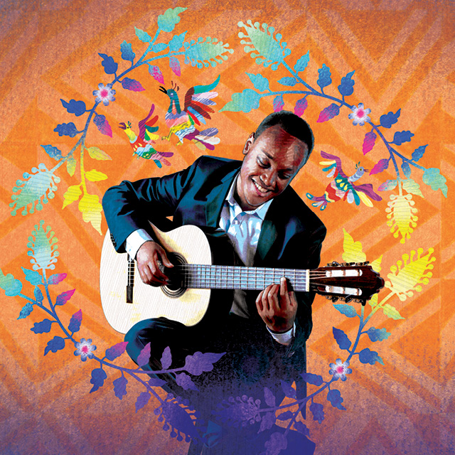 Illustration of guitarist Raphaёl Feuillâtre