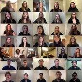 Choir singing in Zoom
