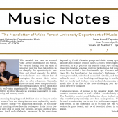 Music Notes Spring 2021 cover page