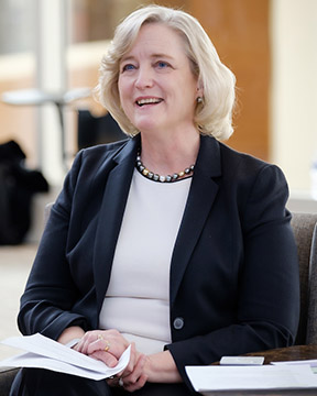Dr. Susan R. Wente talks on a video call.