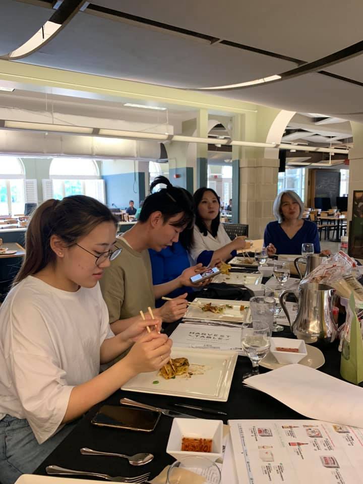 The Asian student community participates in asian development menu with Wake Forest Chefs.