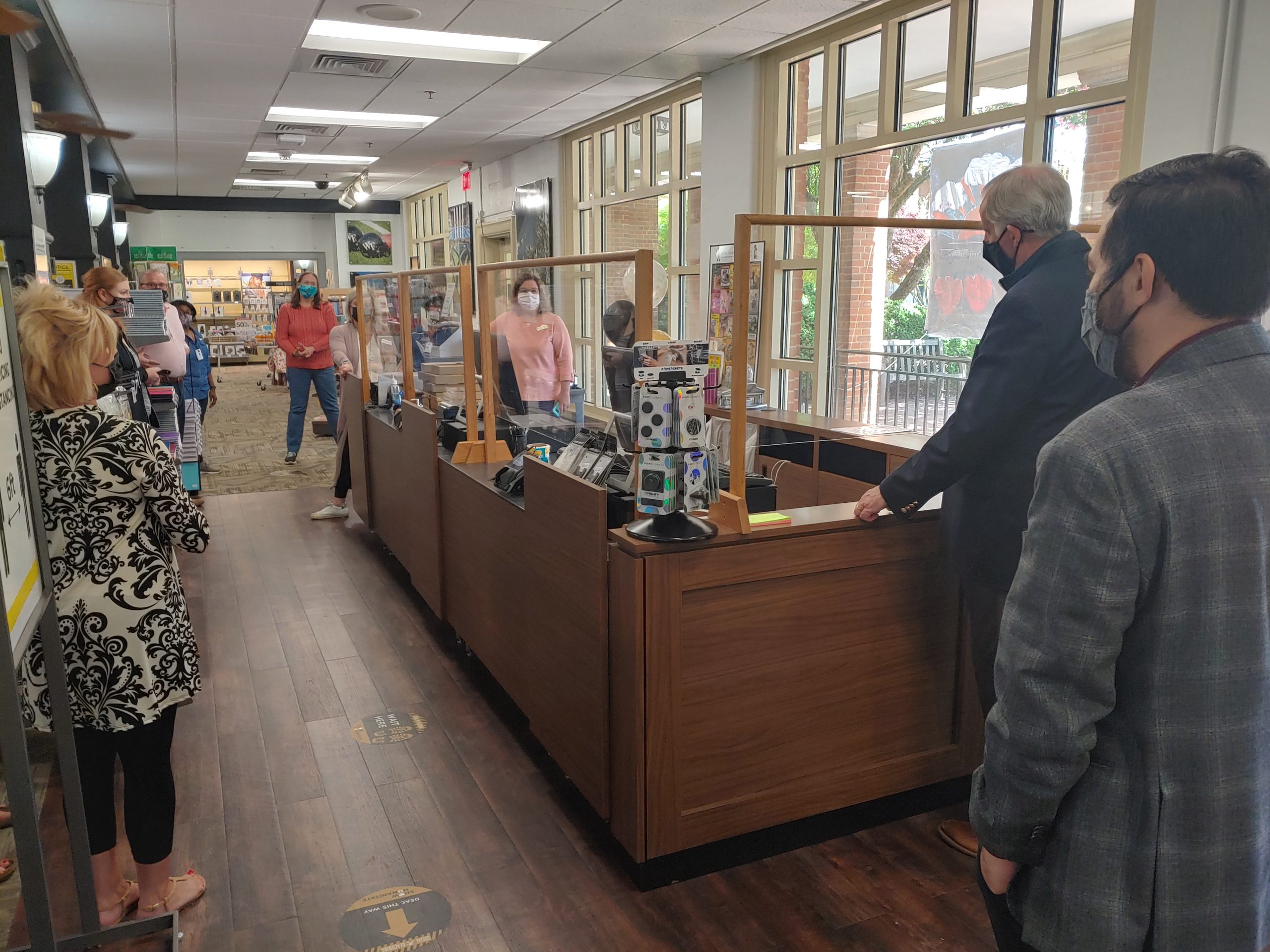 Hospitality team members spread gratitude to departments on campus that went above & beyond for the students during the pandemic by delivering lunches, goodie bags & cheer to employees at the Bookstore, Harvest Table, Mail Services, COVID Housing, & Graylyn.