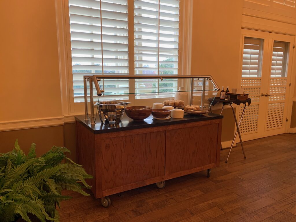 New custom serving counters added to the Magnolia Room for an enhanced dining experience. 