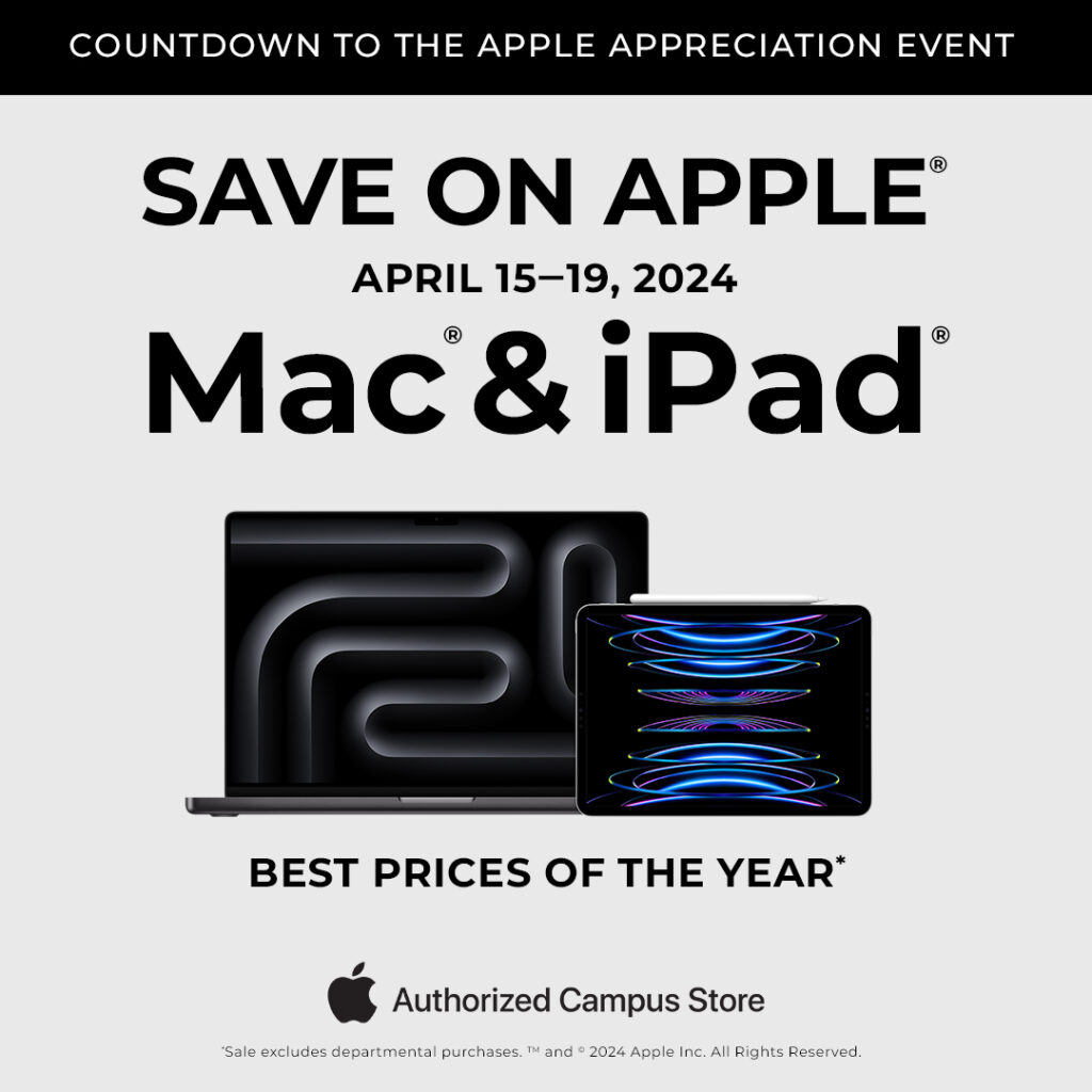 Apple Appreciation sale flyer.